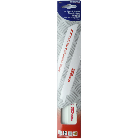 Reciprocating Saw Blade Metal/Wood 230mm 10-14tpi Combo Tooth Pack of 5 Toolpak
